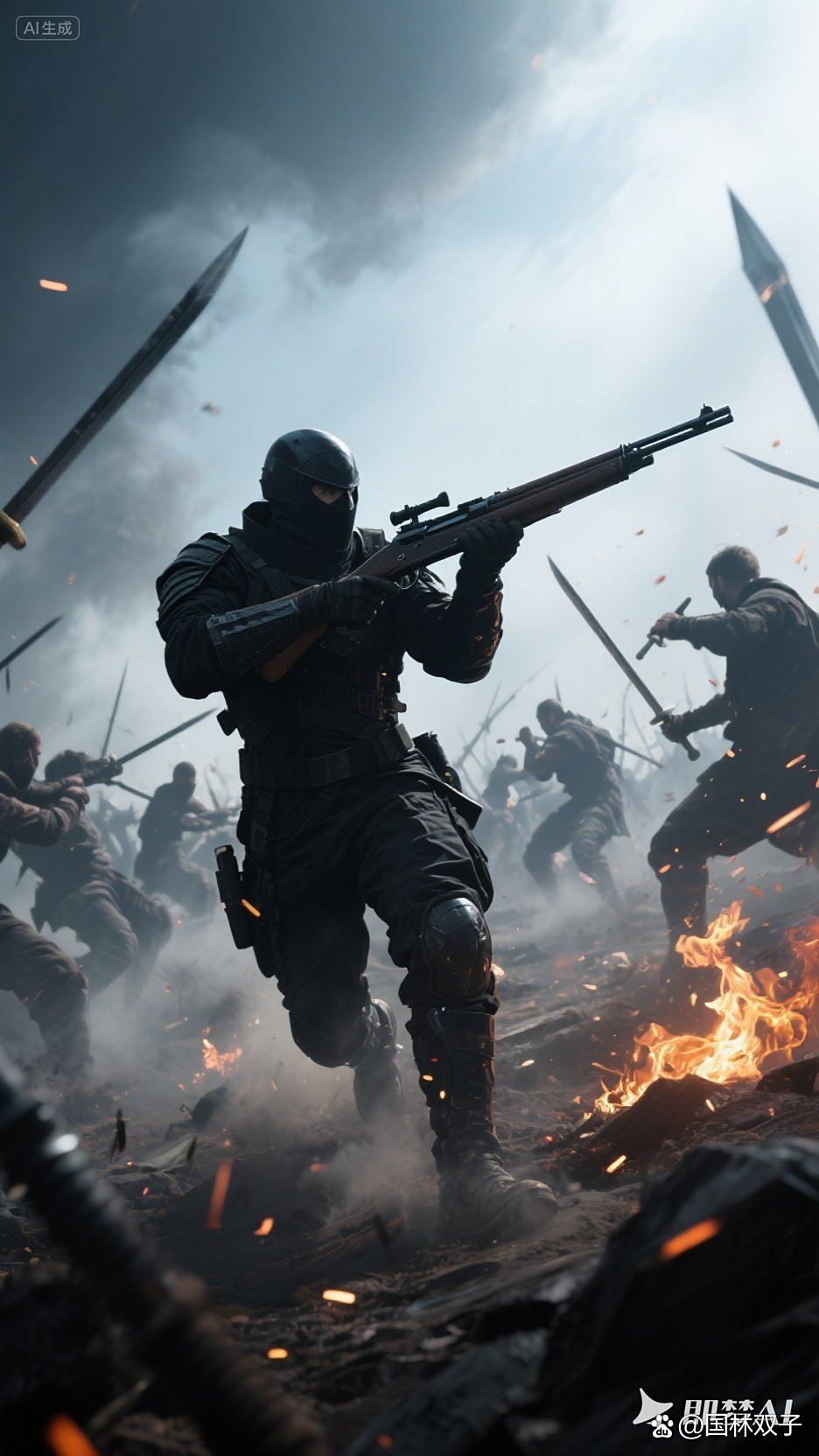 对手暂且放到一边，全力以赴冲锋前进(形容困难时伸出援手的句子)